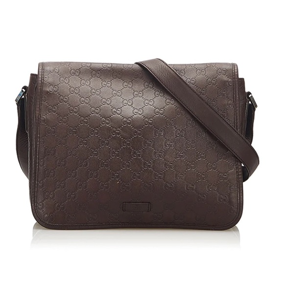 Gucci Handbags - 🤎🤍🤎Authentic GUCCI Leather Crossbody/Messenger Bag🤍🤎🤍